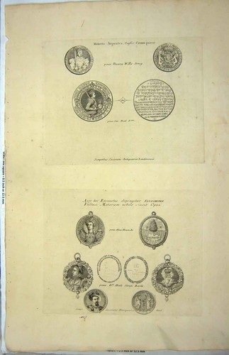 Original old antique print - old,