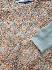 Green/ navy blue lehenga choli