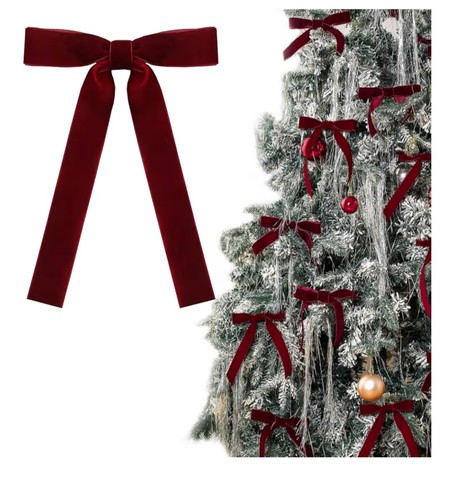 Pcs burgundy velvet bows - velvet,