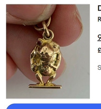 💙9ct Gold Ruby Eye