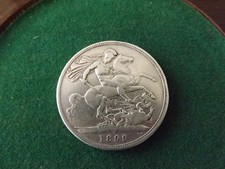 1899 LXII Victoria silver crown - five shilling coin - 28g
