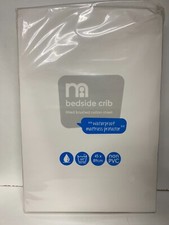 MOTHERCARE BEDSIDE CRIB FITTED BRUSHED COTTON SHEET WATERPROOF MATTRESS PROTECTO