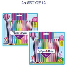 2 x Set of 12 Paper Mate Flair