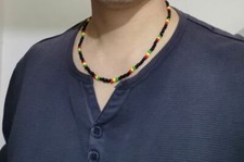 UNISEX RASTA 4MM SEED BEAD "18"/"20" SURF/ REGGAE/ HIPPIE/BEACH WEAR NECKLACE