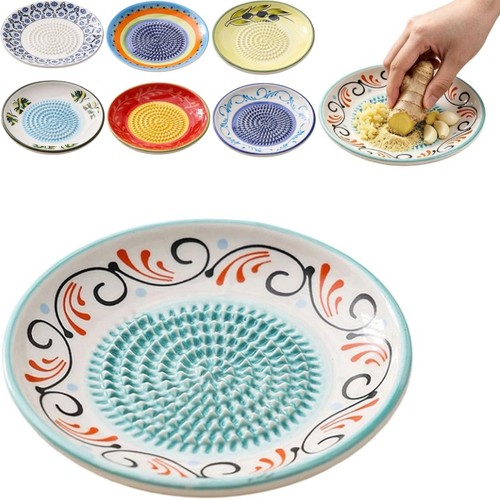 Ceramic garlic grater plate - grater,
