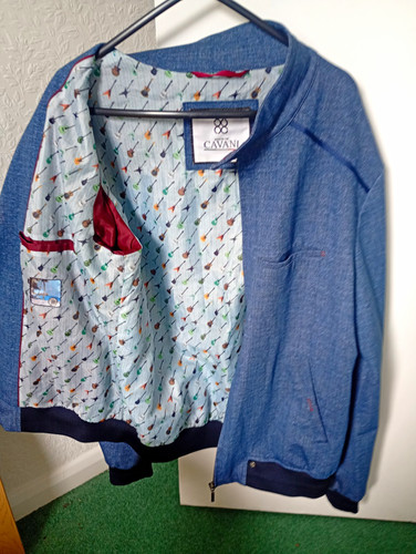 Cavani men blue denim - denim, bomber