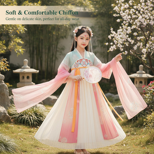 Children hanfu dress tang - dress,,