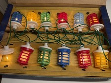 Vintage  Pifco Lanternlites Lights  Set Relamped! With Clear 20V 3W Bulbs.