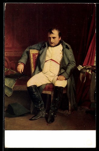 Postcard napoleon sitting - of,