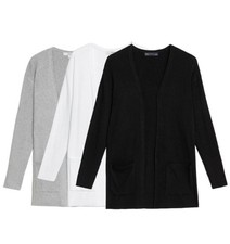 M&S Ribbed Cardigan Ladies
