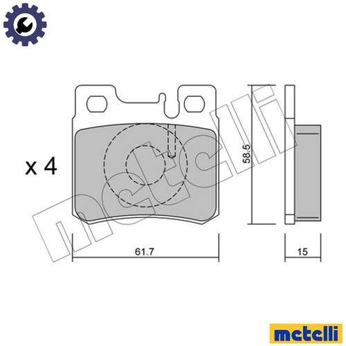 Brake pad set - pad,