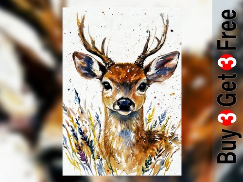 Gentle woodland deer - gentle,