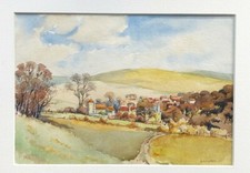 Early 20th century Watercolour by GK Lydon-  Isle of Wight