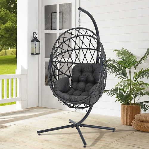 Hanging egg chair rattan - egg,