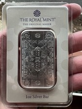 Royal Mint - Gothic Crown 1oz Silver Bullion Bar Limited 5,000 - Investment