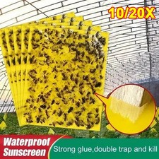 20pcs yellow sticky fly trap - sticky,