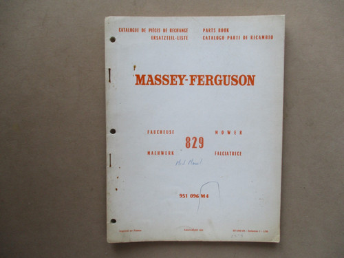 Massey ferguson 829 mower - ferguson,