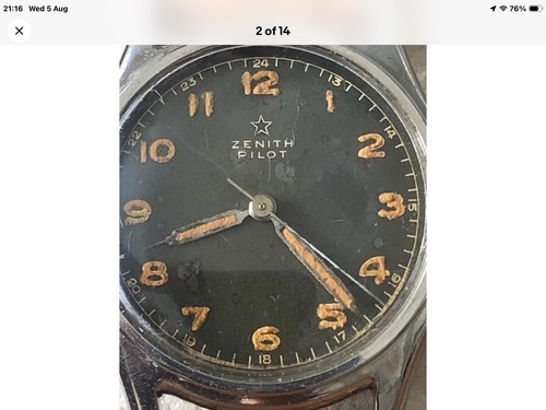Zenith pilot 1950s manual wind - 1950s,