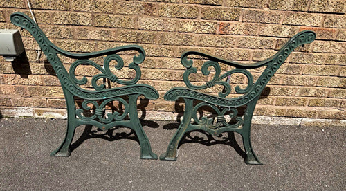 Green victorian cast iron - green,