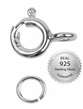 2Pcs Sterling Silver 5mm