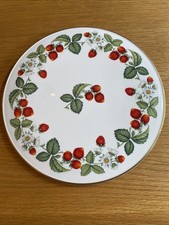 Royal Worcester ‘Strawberries’ Cake Plate (1994) 28cm Perfect!