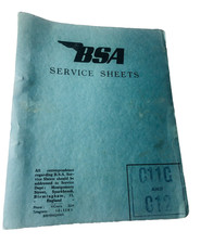 Book bsa car service sheets - book,