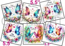6 XL Card Toppers 5.5" Happy