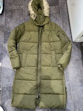 Next x Emma Willis Padded Duvet  Coat Womens UK 6 8 Green Hooded VGC