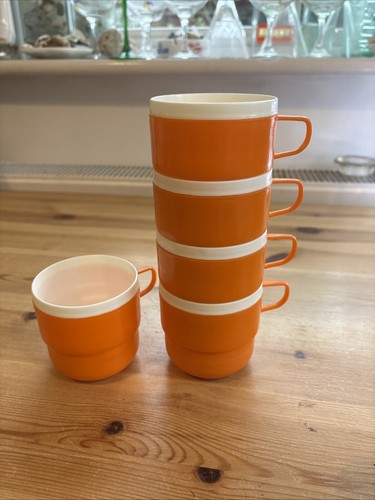 Vintage stackable orange - 5,