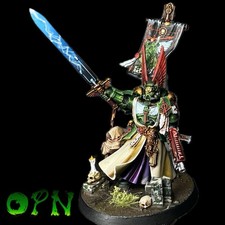 W40k Dark Angels Azrael Master Painted By OPN in Hand With Magnetic Head Swap