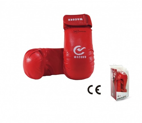 Red karate gloves wacoku - karate,