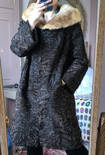 Vintage real fur - vintage, leather
