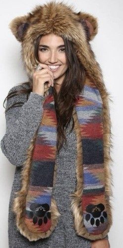 Spirithoods grizzly bear hat - grizzly,