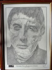 Hammer Horror Pencil Drawing Signed