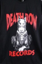 NWT Death Row Records Chain Dog Graphic Black T-Shirt Men's Large