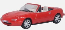 Oxford Diecast 76MAZ001 1/76 Mazda MX5 Mk1 Open Classic Red