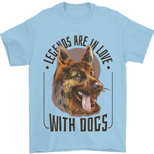 Legends in Love With Dogs German Shepherd Mens T-Shirt 100% Cotton
