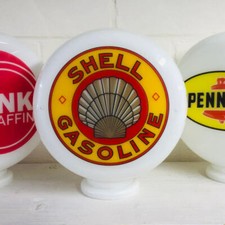 Mini Gas Pump Globe, Vintage Shell Gasoline, Oil and Petrol Memorabilia