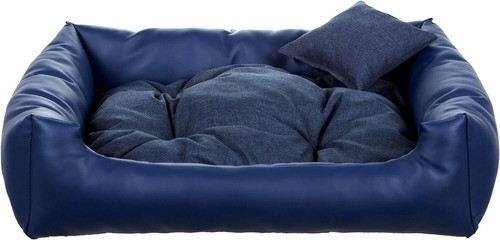 Dog bed faux leather sofa - bed,