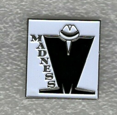 Madness pin badge - m, design