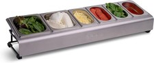 Outdoor Pizza Topping Station – Stainless Steel Prep & Party Containers