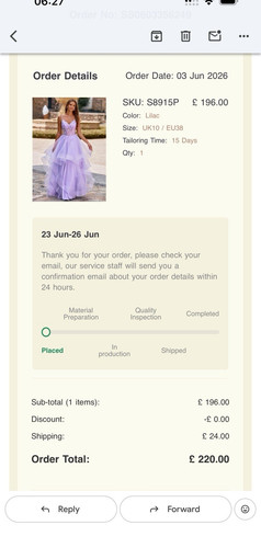 Stacees lilac ballgown prom - ballgown,