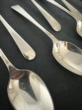 Wolstenholm Sheffield Silver Plate Tea Spoons. 8off, 132mm Long, Plain design.
