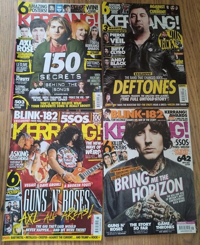Kerrang music magazine - music, issues