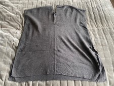 Ladies Size XS ATMOSPHERE grey Sleeveless Unusual Loose Jumper