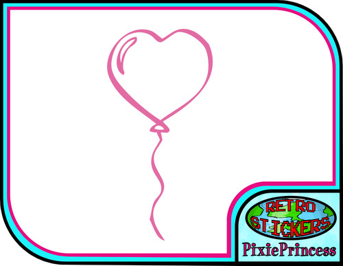 Love balloon heart vinyl - balloon,