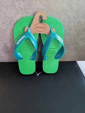 Havaianas Flip Flops Kids 3-3.5 Green BNWT