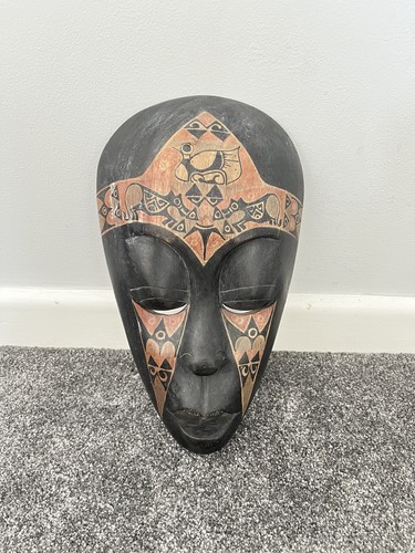 Wooden tribal mask - , black