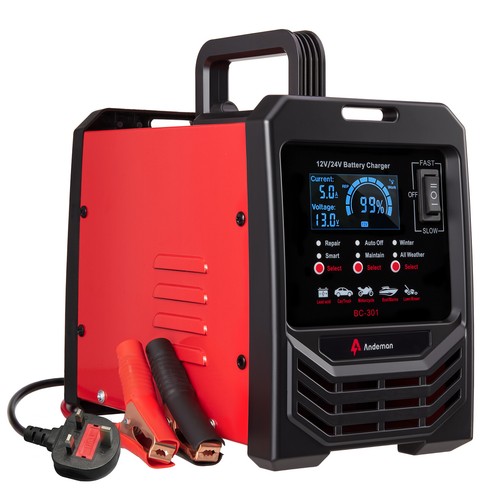 Heavy duty battery charger 15a - heavy,
