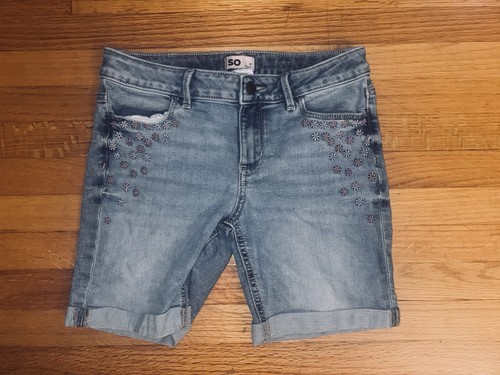 Girls blue denim - so, bermuda